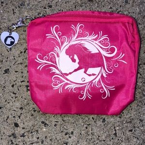 Pink pony coin purse